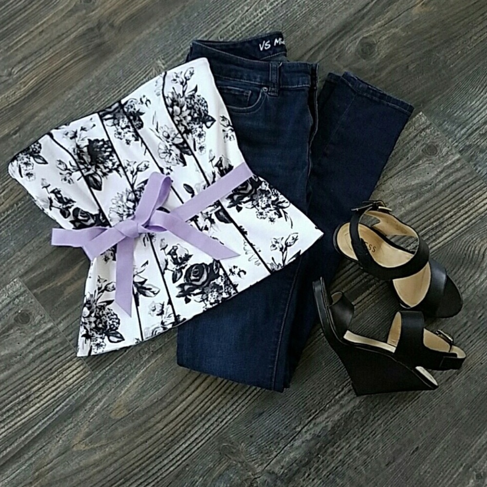 White House Black Market Corset Top